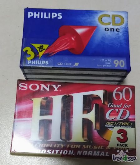 Cassetes Audio packs Sony & Philips