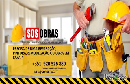 SOS Obras, pintores, remodelações, canalizadores em Aveiro