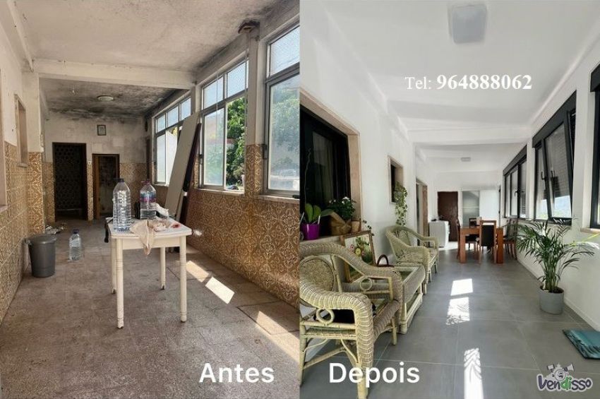 Remodelação de Apartamentos Antes e Depois, T-964888062