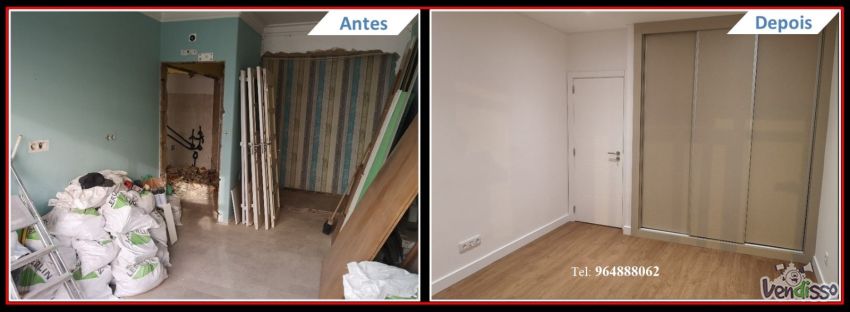 1. Renovação de Apartamentos, Restauro de Apartamento, Reabilitação de apartamentos, Remodelação de Apartamentos, Remodelação Casa de banho, Remodelaçã de Cozinha, Pintura Apartamentos, Reparação telhado, 964 4