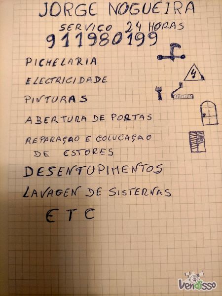 Serviços ao domicílio 24 horas 