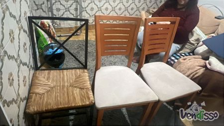 Vendo sofá mesa cadeiras