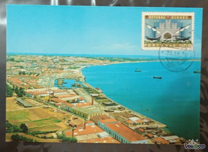 Postal Maximo Cent elevação de Setúbal a Cidade