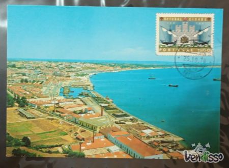 Postal Maximo Cent elevação de Setúbal a Cidade