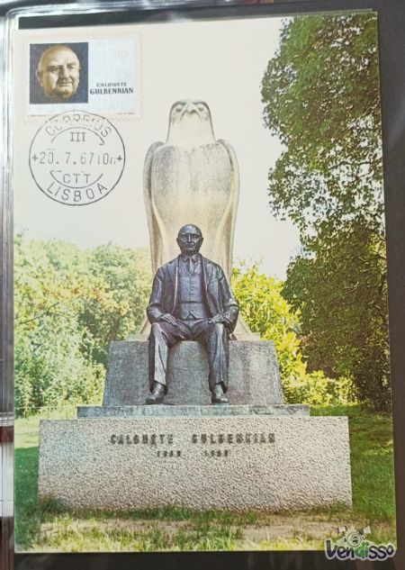 Postal Maximo homenagem a Calouste Gulbenkian