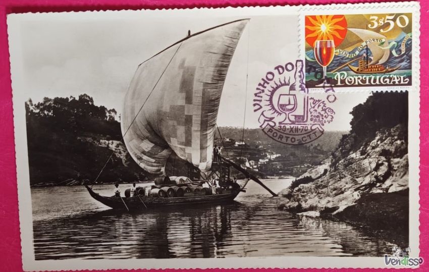 Postal Vinho do Porto com Selo