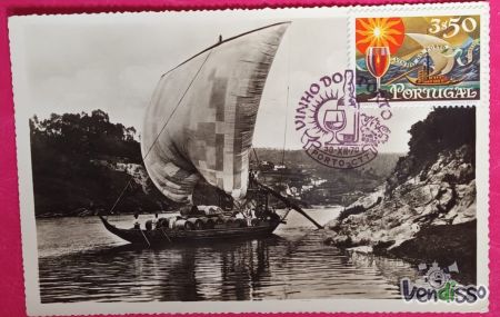 Postal Vinho do Porto com Selo