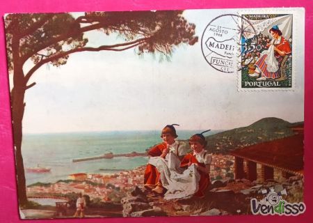 Postal Antiga Madeira Funchal Vista Mar Lubrapex