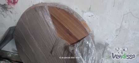 tampos mesa madeira  redondas d1,1m novos
